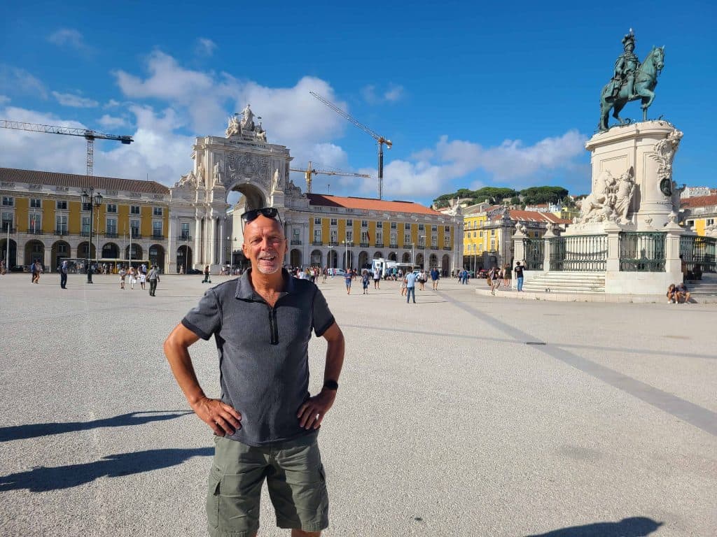 Visit Lisbon in a Week: Me at the Terreiro do Paço