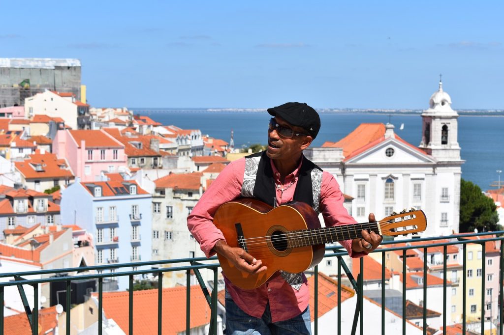 Street Musician in the Alfama district