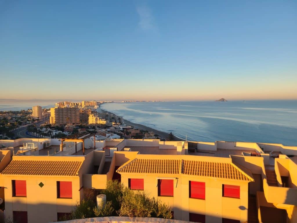 View from the Lookout point at Monte Blance, La Manga
